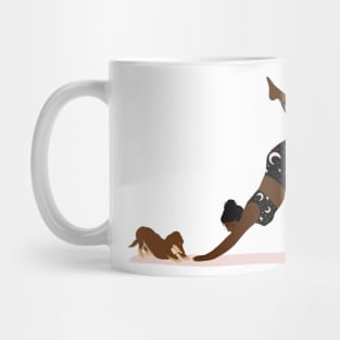 Three legged dog Mug